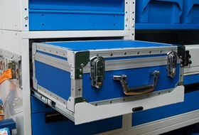 Shelf with Tray for Portable Utility Case